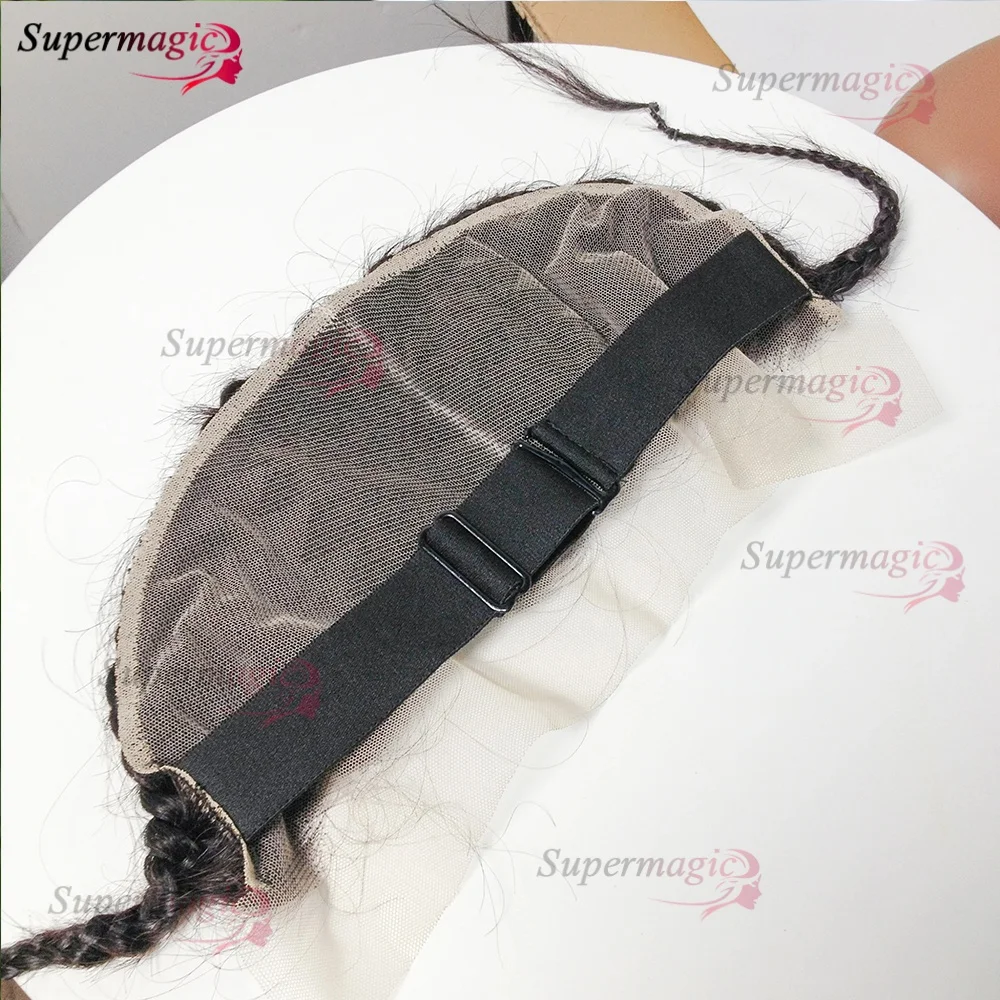 باروكة أمامية فقط 13 × 4 بدانتيل أمامي مستقيم مع ضفائر 12 14 16 بوصة طبيعية مستقيمة بدون صمغ جاهزة للارتداء والذهاب