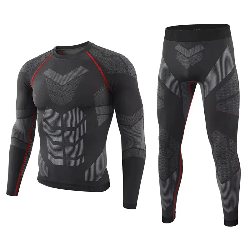 AliExpress NONE Tactical Thermal Underwear Set Men Outdoor Sports Cycling Training Fitness Long Johns Sweat Tight Seamless Warm Clothes Suit