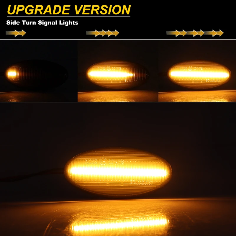 2 قطعة وامض متتابع وميض/تدفق العنبر بدوره إشارة الجبهة الجانب ماركر ضوء لمازدا 2 3 5 6 GG GY MPS BT-50 MPV MPV II 12 فولت
