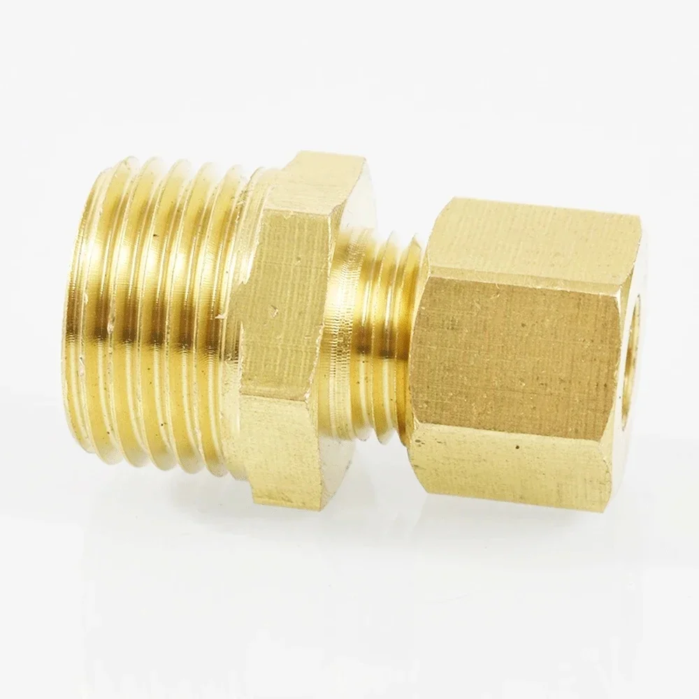 6 8 10 12 15 16-28mm OD x M8-M30 1/8 "1/4" 3/8 "1/2" plongée "1" BSP Union de compression mâle raccord de tuyau en laiton connecteur couremplaçant