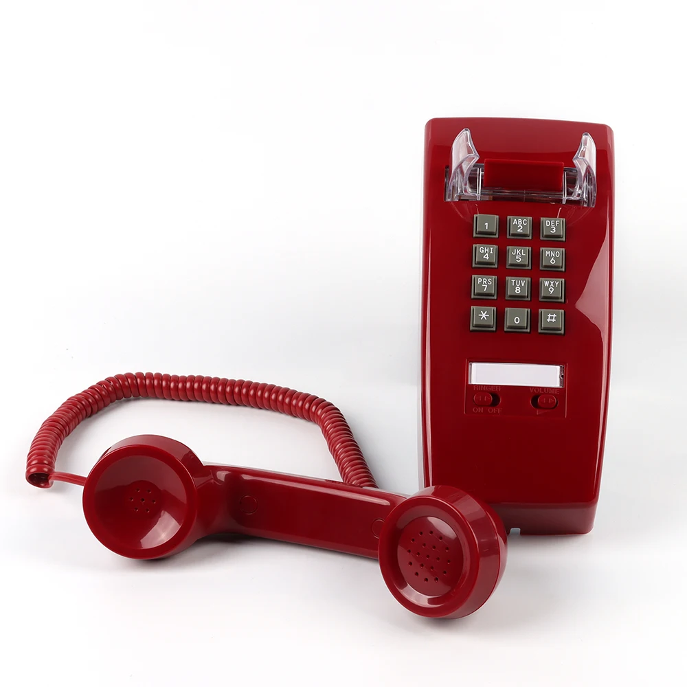 Wall-mounted telephones Landline Phones for Home Office Hotel School Corded Single Line Basic Telephone for Seniors Retro Phone