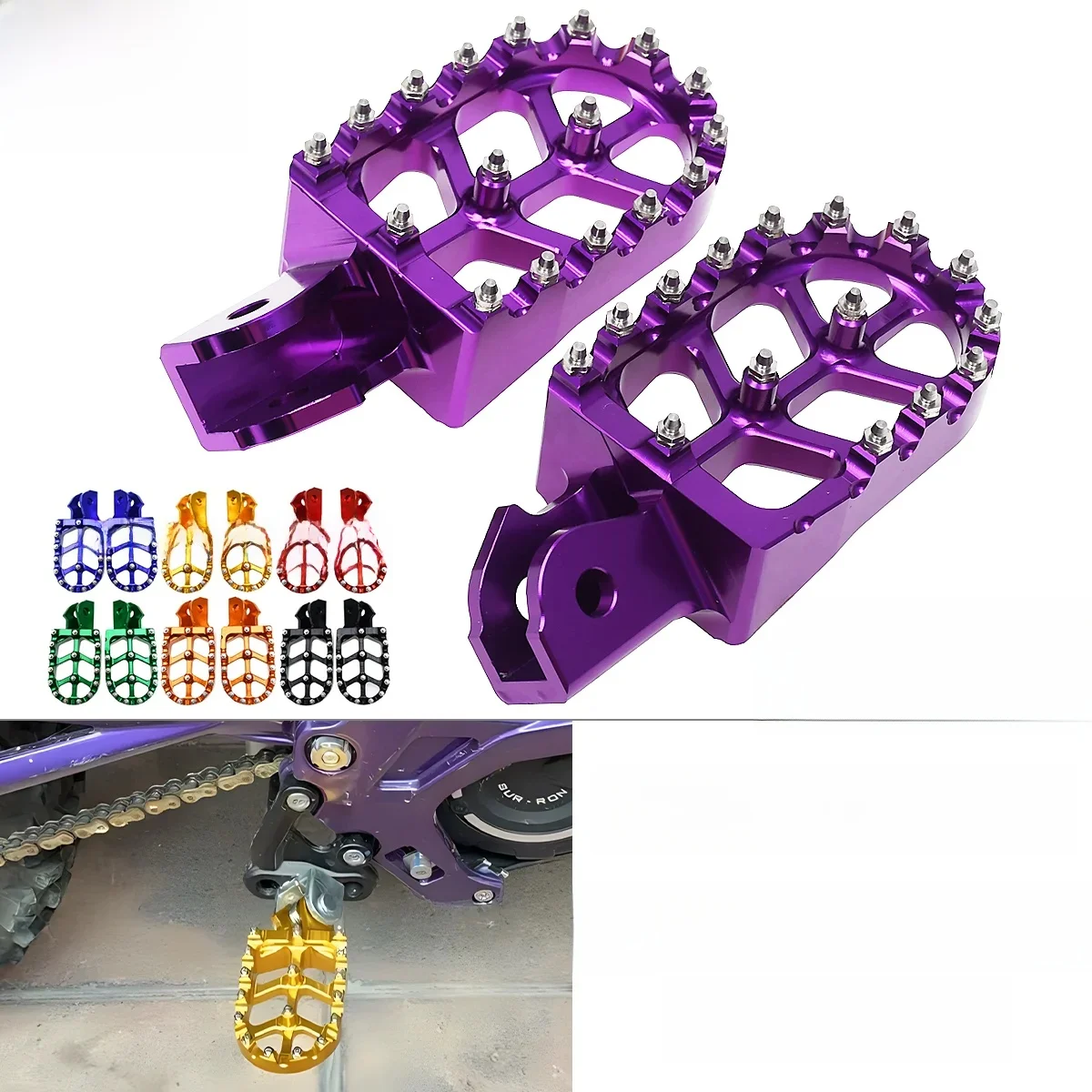 AliExpress LFMT Motorcycle CNC Foot Pegs Pedal Mounting Pedals Retrofit Bracket For Sur-Ron Surron Sur ron Light Bee S X Electric Off-Road Bike