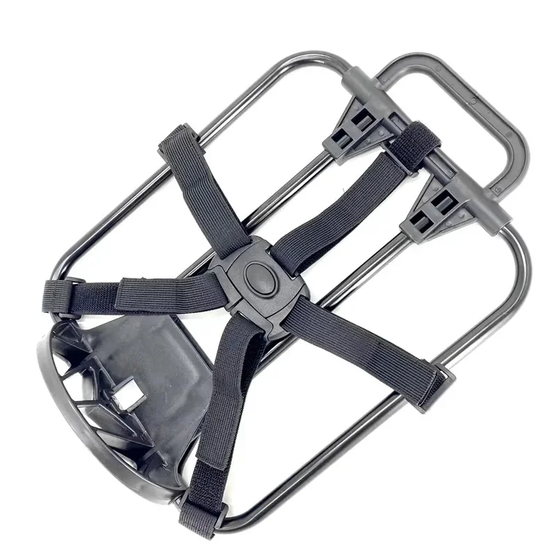 AliExpress NONE Folding Bike Front Bags Frame For Brompton Backpack Basket Bag Luggage Frame Carrier Block Flat Frame Aluminum Alloy 25*30CM