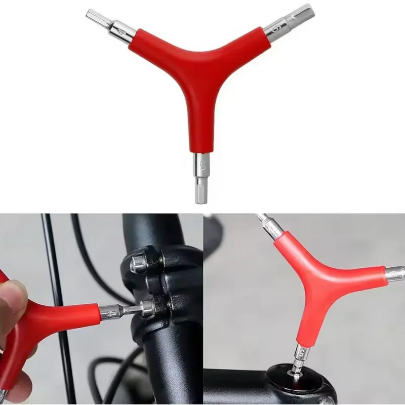 AliExpress NONE Y-Shaped 3 Way Hex Wrench Inner Hexagon Spanner 4/5/6mm for Outdoor Camping Cycling Mountain Bike Bicycle Maintance Repair Tool