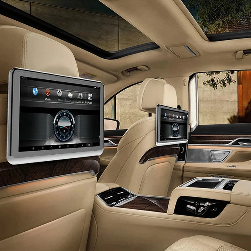 10.1 Inch IPS Car Headrest Monitor Android 9.0 Video Player 4K HD 1080P Support WIFI/HDMI/USB/TF/BT RAM 1GB/16GB APP Download