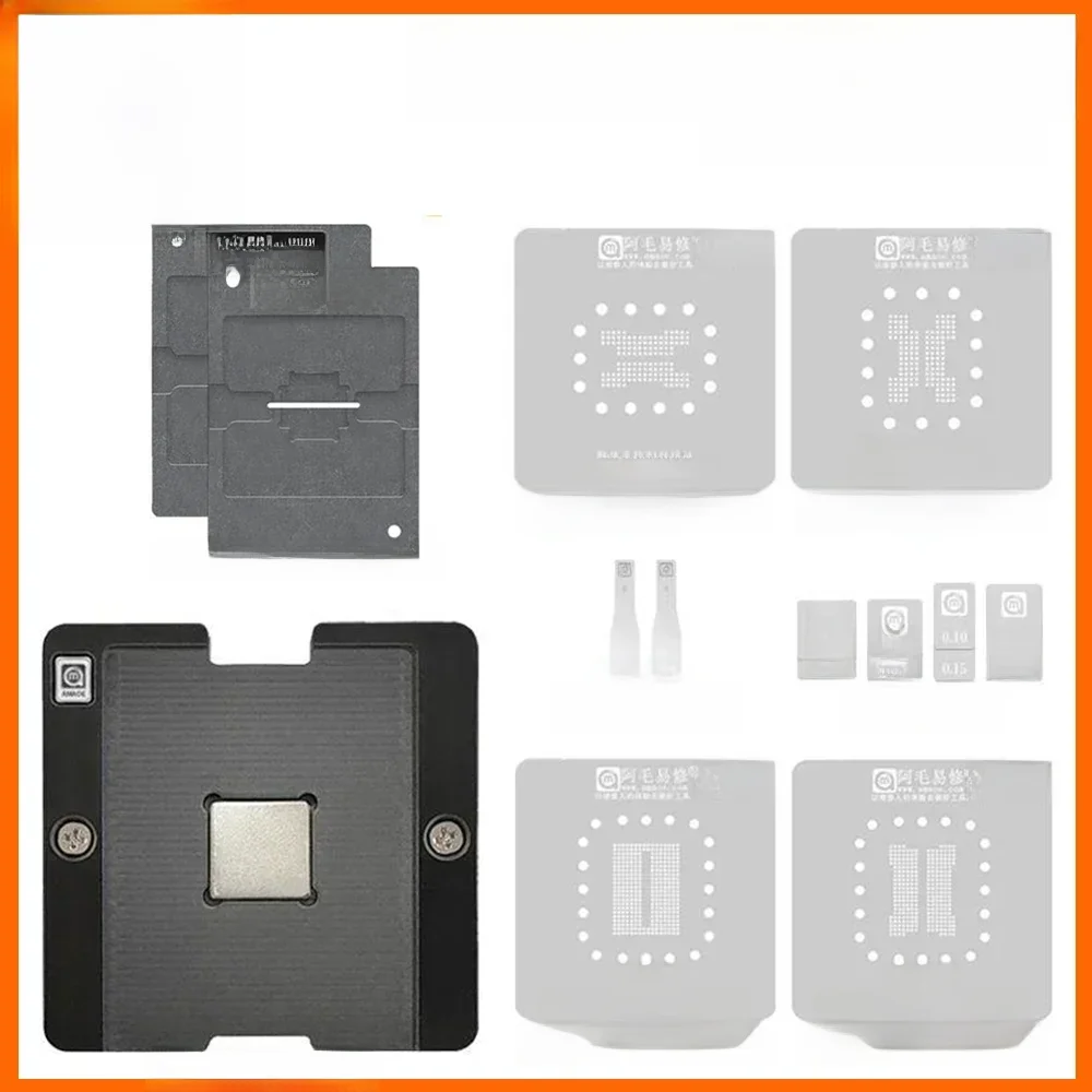 AMAOE BGA Reballing Stencil dla układu SSD BGA132/BGA152/BGA272/BGA316 Szablon BGA z bezpośrednim ogrzewaniem Platforma do sadzenia cyny — zdjęcie 2