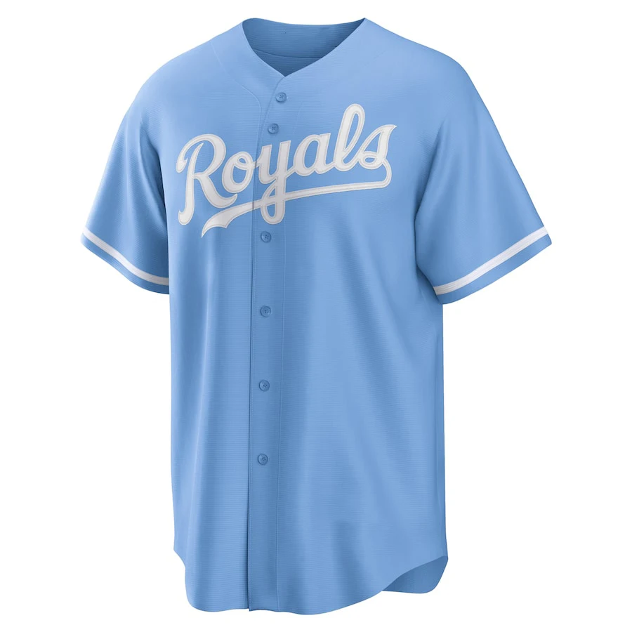 2024   Light Blue Kansas City Royals  Home Stadium Replica 3d Printed Adult Men's T-Shirt Youth Children's Training Suit