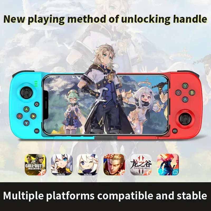Bsp-D3 Wireless Stretchable Game Controller Bluetooth 5.0 Mobile Phone Gamepad Controller For Samsung Huawei Xiaomi Android IOS