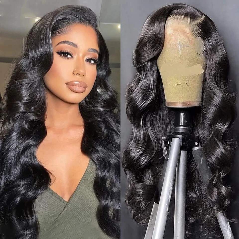 30 Inch Lace Front Human Hair Wigs HD Brazilian 13x4 Frontal Wig For Black Women Body Wave Glueless Pre Plucked Natural Hairline