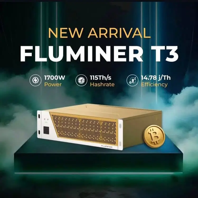 

DCE MicroBT Fluminer T3 115th 1700W Bitcoin Miner Криптомайнер BTC