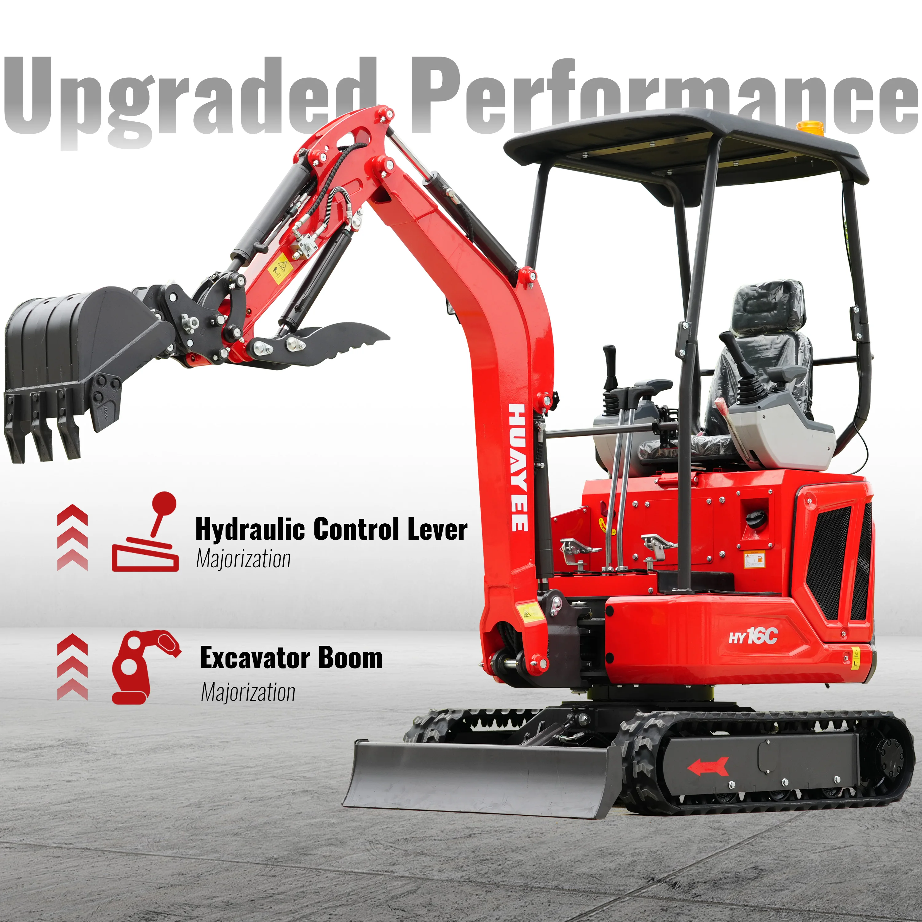 Custom-Built 1.6-Ton Crawler Excavator with Hydraulic System Powered by Kubota Engine - Door-to-Door Delivery