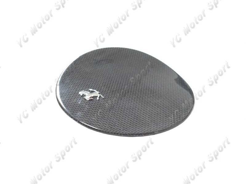 Car Accessories Dry Carbon Fiber Fuel Cap Replacement With Logo Fit For 2017-2020 Ferrari 812 Superfast Plain Carbon Weave