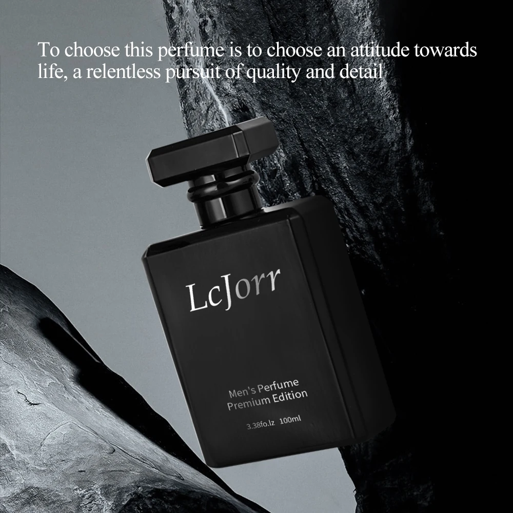 LCJORR メンズ香水 100ml(3.38oz)、高級感、スタイリッシュ、24時間以上持続。様々なシーンに。
