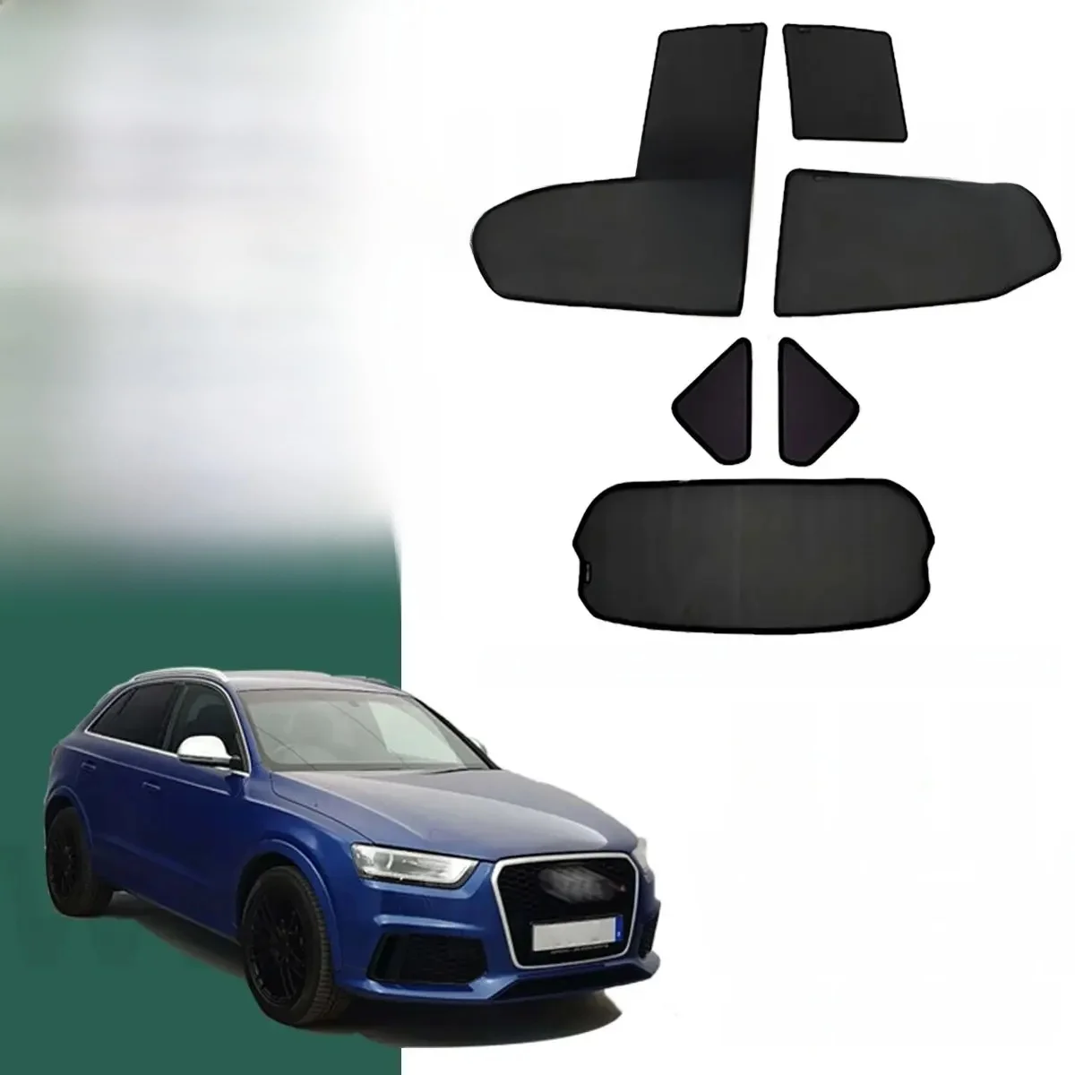 Pare-soleil de voiture pour Audi Q3 F3, pare-brise avant, rideau de cadre de bébé arrière, pare-soleil de fenêtre latérale arrière, 2019-2023, 2024