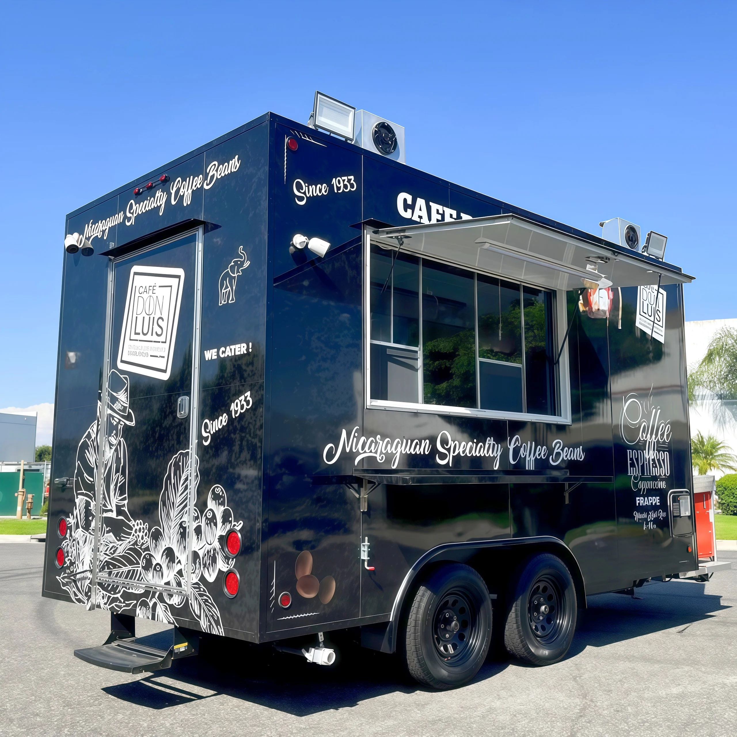 

Food Truck Mobile Food Catering Trailer Fully Equipped Outdoor Mobile Beer Bar Fast Food Shop Outdoor Kitchen