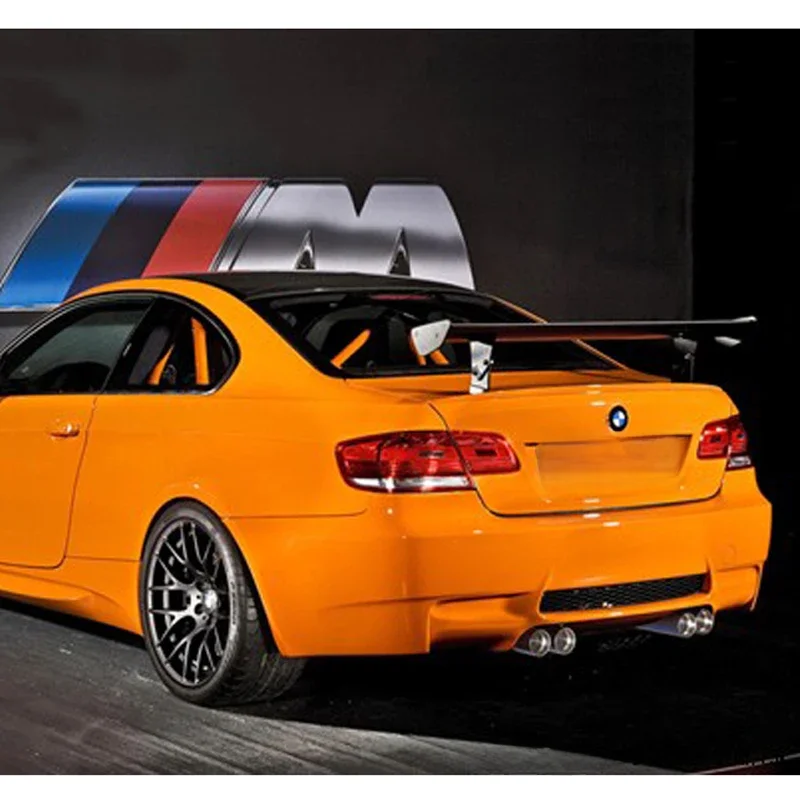 Dla BMW M3 E92 E46 GTS styl 100% Carbon Fiber uniwersalna tylna owiewka Spoiler — 2