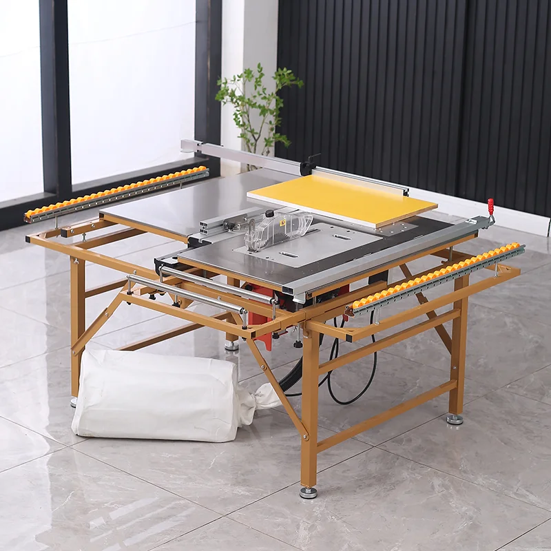 Full Set Folding Multifunctional Dust-Free Saw Electric Panel Saw Woodworking Sets Woodworking Sliding Table Panel Saw