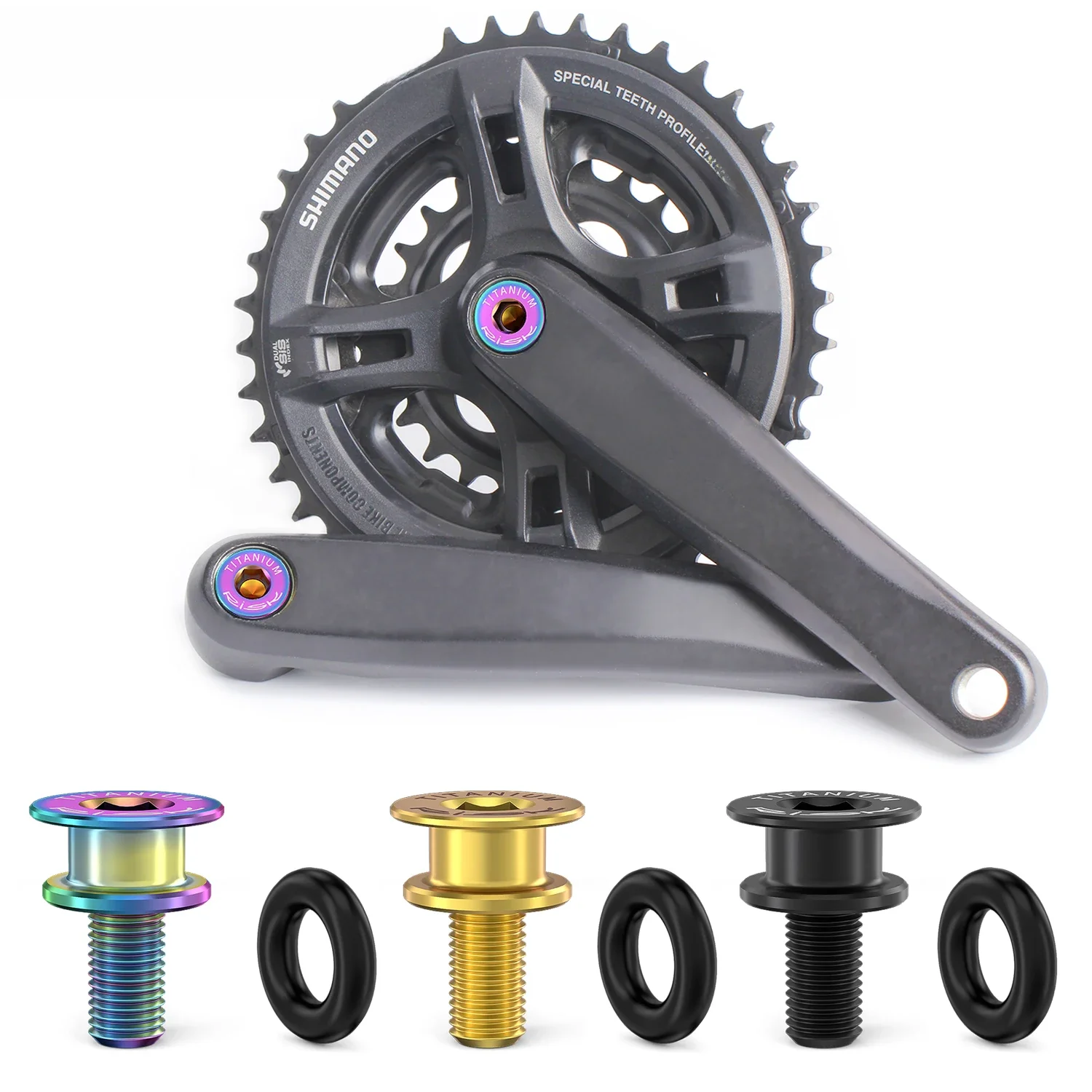 AliExpress RISK M8x15 Bicycle BB Fixing Bolts Titanium Square Hole MTB Road Bike Bottom Bracket Fixed Screws Square-taper Bicycle BB Tools