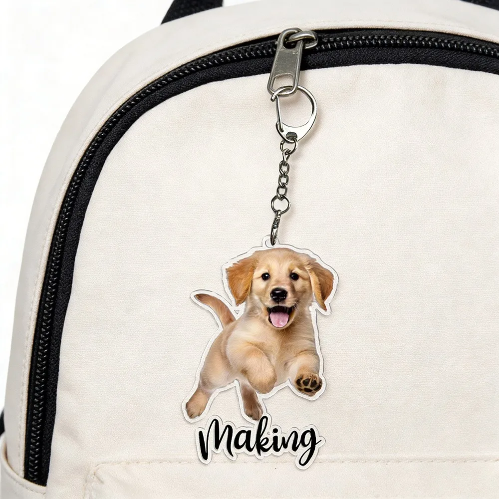2d Custom Pet Avatar Photo Keychains, Full-body Pet Photo Customization, Personalized Pets, Custom Acrylic Accessories