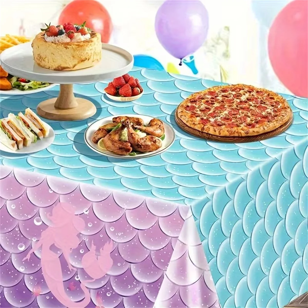 1pc Disposable PE Plastic Tabl - Table Cloth Disposable review and price