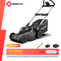 SUNTEK Battery lawn mower, Digi-Brushless Hand lawn mower, 4.0Ah Lithium-ion Battery and Quick charger Included, APP Compatible