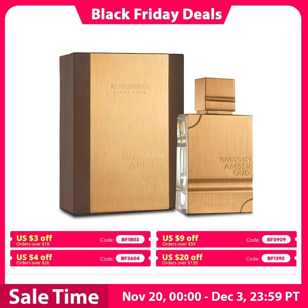 Amber Oud Gold Edition für Männer und Frauen von Al Haramain |   Luxuriöses arabisches Parfüm, warmer Bernsteinduft, 2 oz / 60 ml