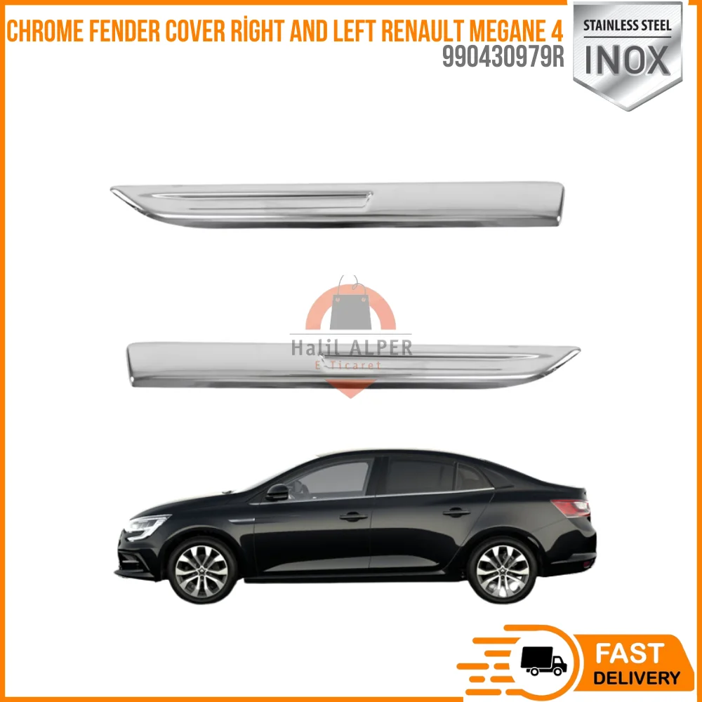 

For Chrome Nickel Fender Cover Right And Left Set Renault Megane 4 Oem 990430979R fast shipping high satisfaction super quality