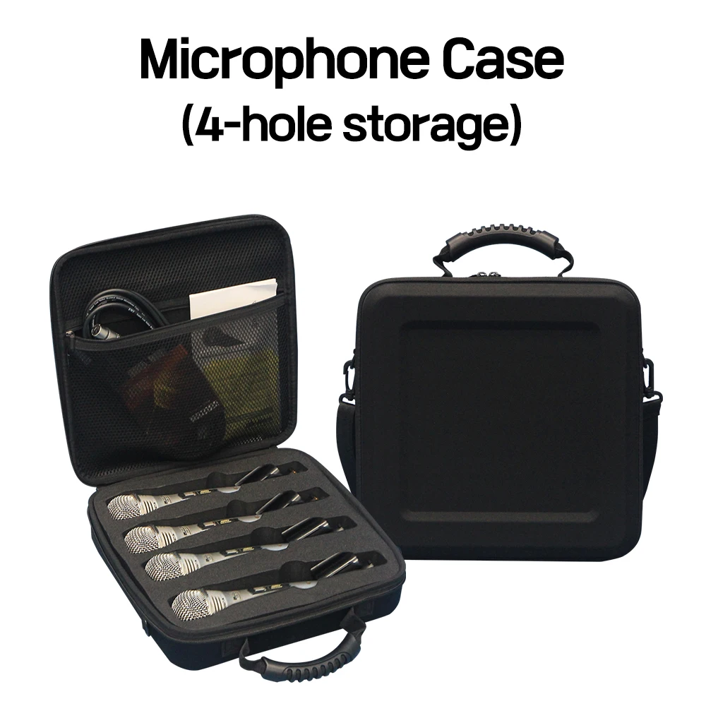

MV4 30x30x9cm EVA wired/wireless microphone case Sound equipment 4 copies Horizontal storage microphone case