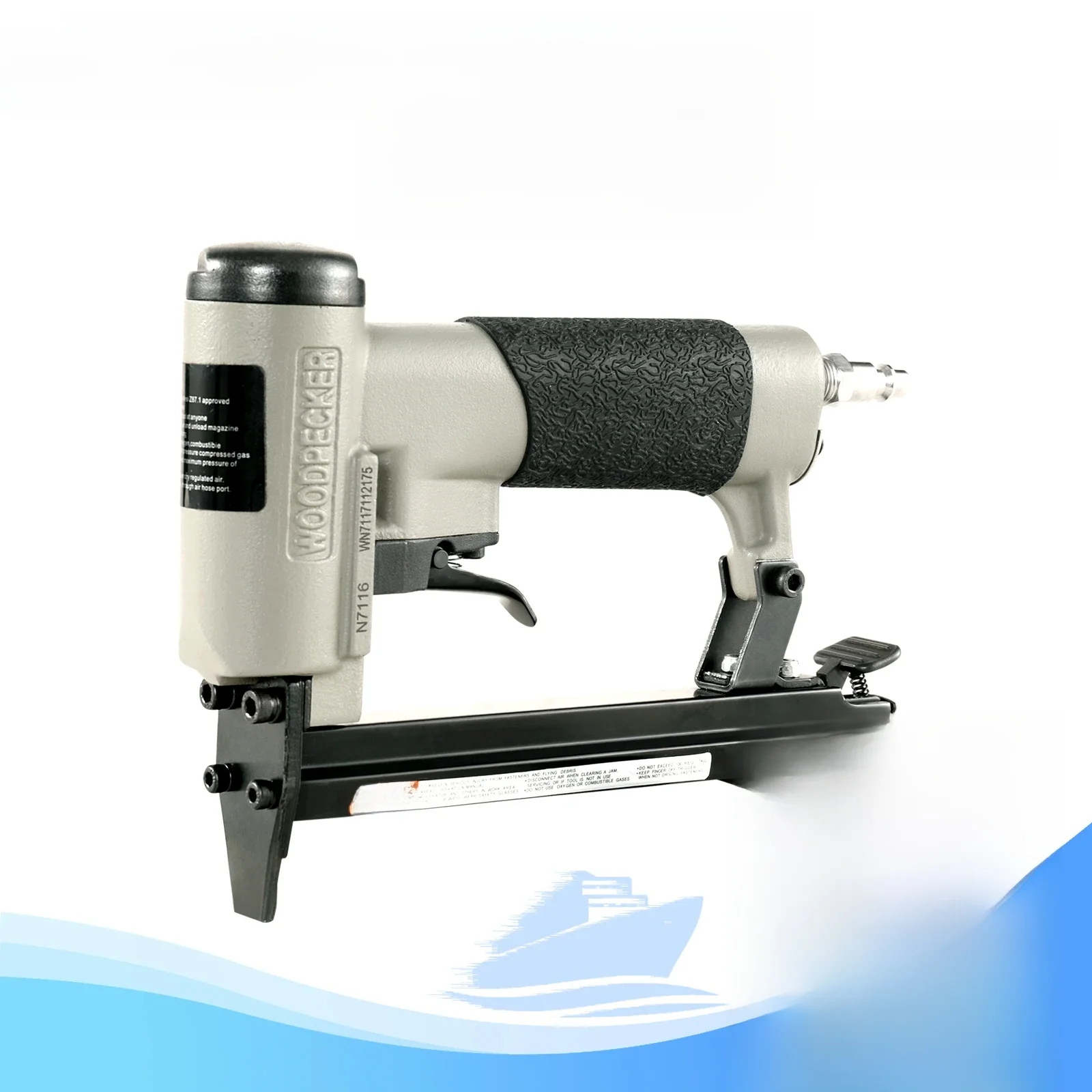 WOODPECKER N7116 22 Gauge 71 Type Pneumatic Upholstery Stapler, Fits 9.0mm Crown 6-16mm Length Staples, for Woodworking