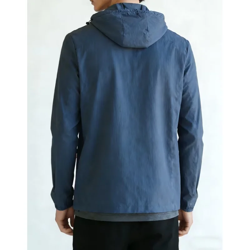 Men's UV Protective Hoodie Jacket UPF 50+Breathable Lightweight Waterproof  Windbreaker Unisex Ultra-Light Sport Outerwear C250