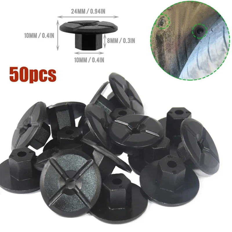 10/50pcs 4mm Car Fender Flares Mud Flaps Splash Guard Wheel Arch Bumper Panel Fastener Clip A201990005 Fit For Mercedes Benz