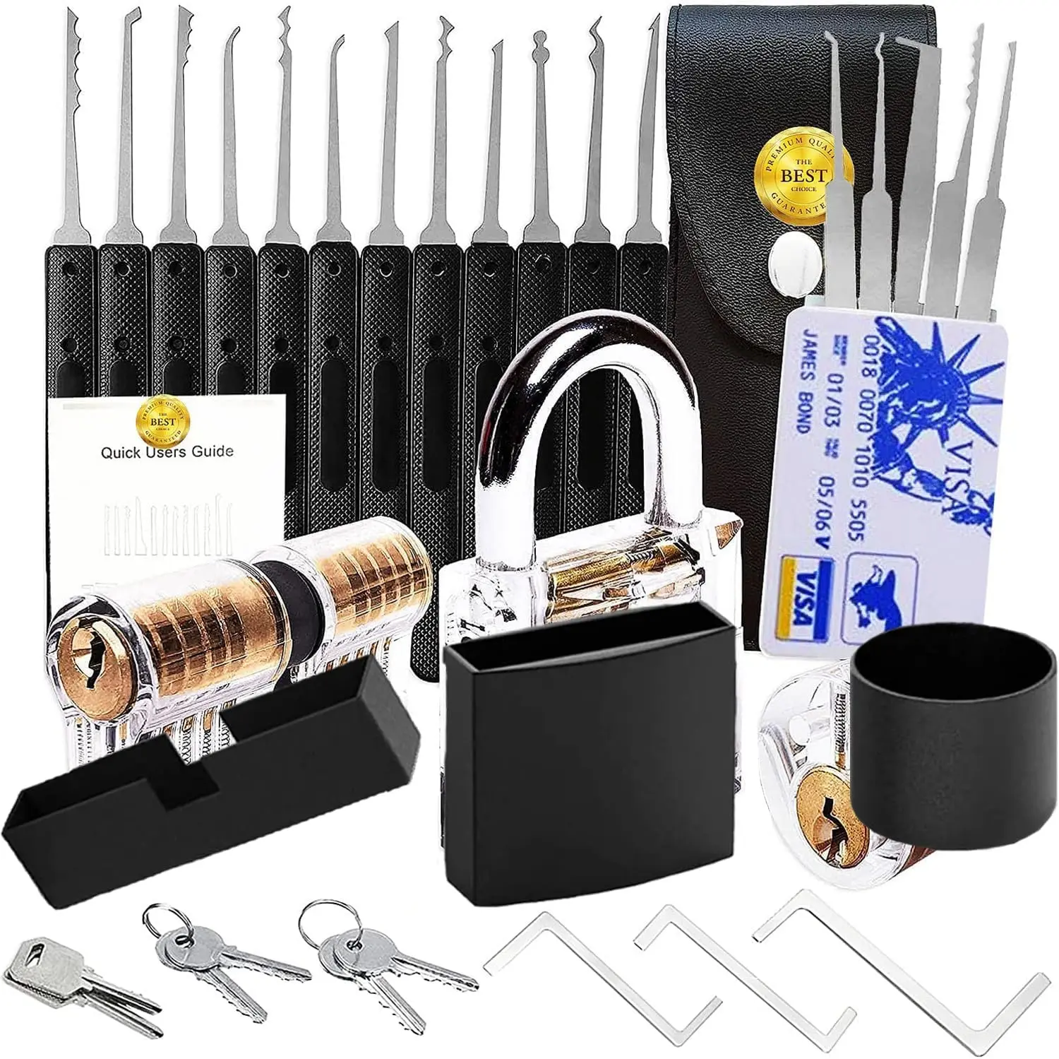 

Водонепроницаемый комплект длинных замков с ключами из нержавеющей стали (1-9/16 дюйма, 37 шт.) # Подходит для уличных ограждений, сараев, складских помещений, ворот