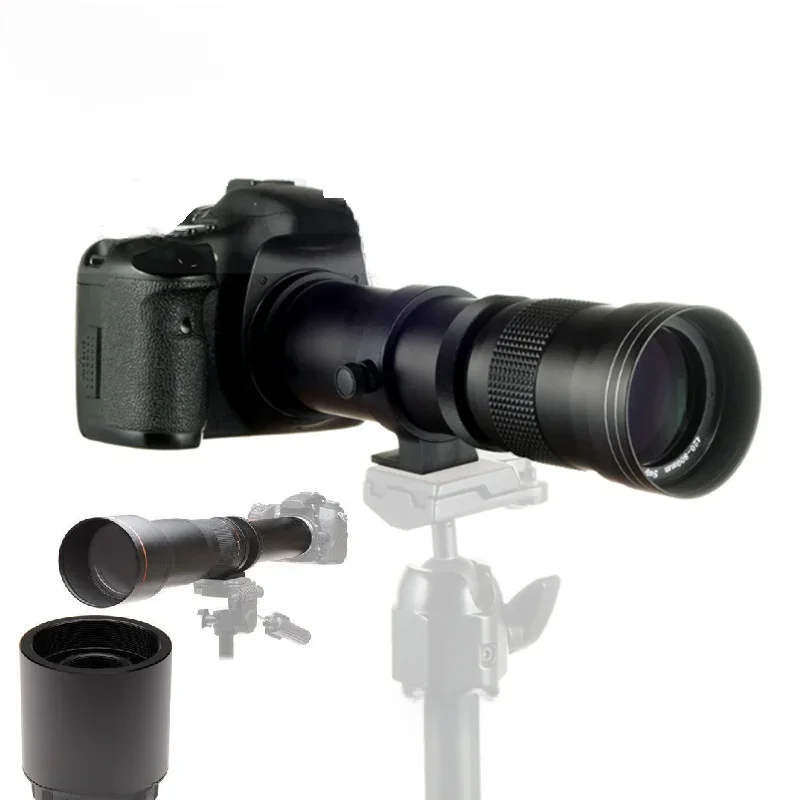 Obiektyw teleobiektywowy JINTU 420-1600mm 800mm f/8.3 do lustrzanek cyfrowych Nikon D3100 D3200 D3400 D5500 D5200 D5600 D90 D7500 D7200 — zdjęcie 2