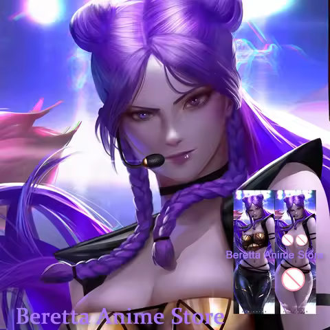 Dakimakura Anime k/da kai'sa (league of legends) LOL Double-Sided Print Life-size Body Pillow Cover