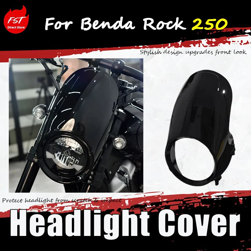 For Benda Rock 250 Rear Body Accessory - Front Headlight Housing - Original Molded Installation without Damage