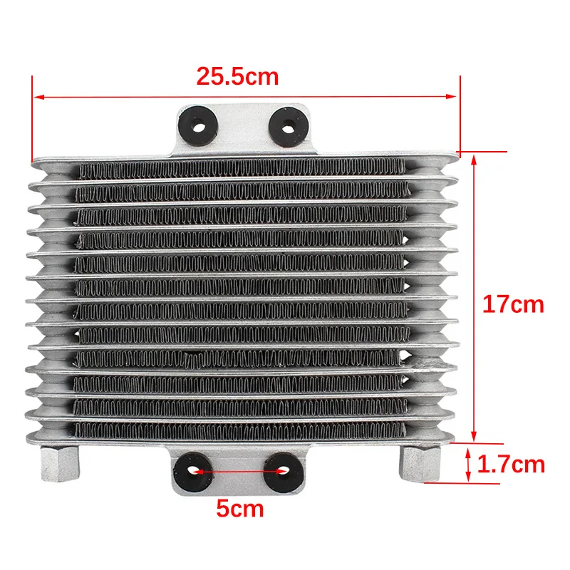 Oil Radiator Motorcycle Water Cooling Pitbike Tuning 125-400cc 12 Row for KTM Honda Yamaha Kawasaki Enduro Motocross Accessories