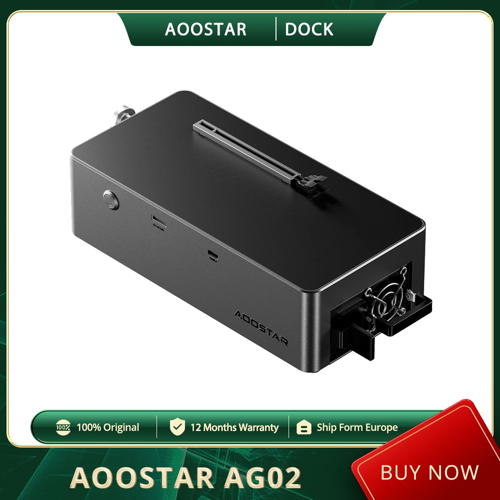 AOOSTAR AG02 eGPU Dock with Oculink & USB4 Port 100W Reverse