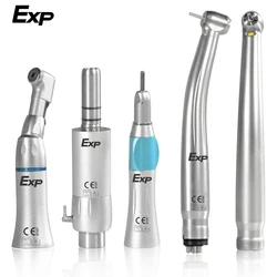 Dental LED Handpiece Kit Student Set with Light High Speed & External Waterway Low Speed Dental Tools Air Turbine 2/4 Hole