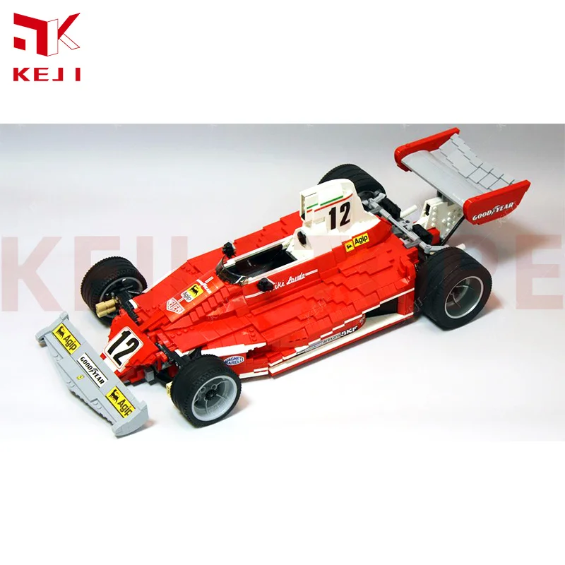 KEJI MOC-12763 312T 1:8 Formula 1 F1 Model With Sticker Model Building Blocks Bricks Kit DIY Toys Christmas Gift