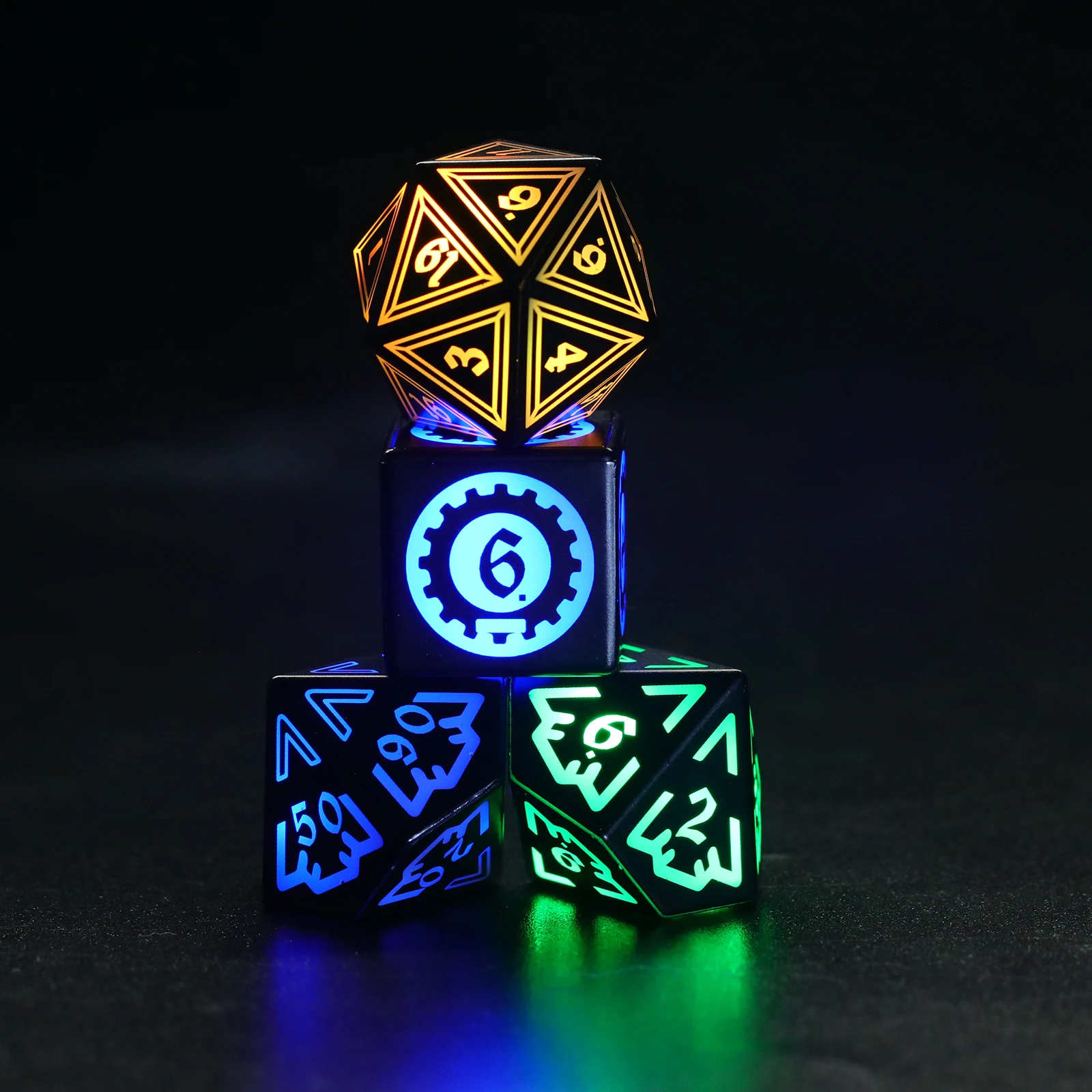 

Light-Up Dice Set – Polyhedrons Led Dice with Charging Box Perfect Glow in The Dark Dice for DND & RPG