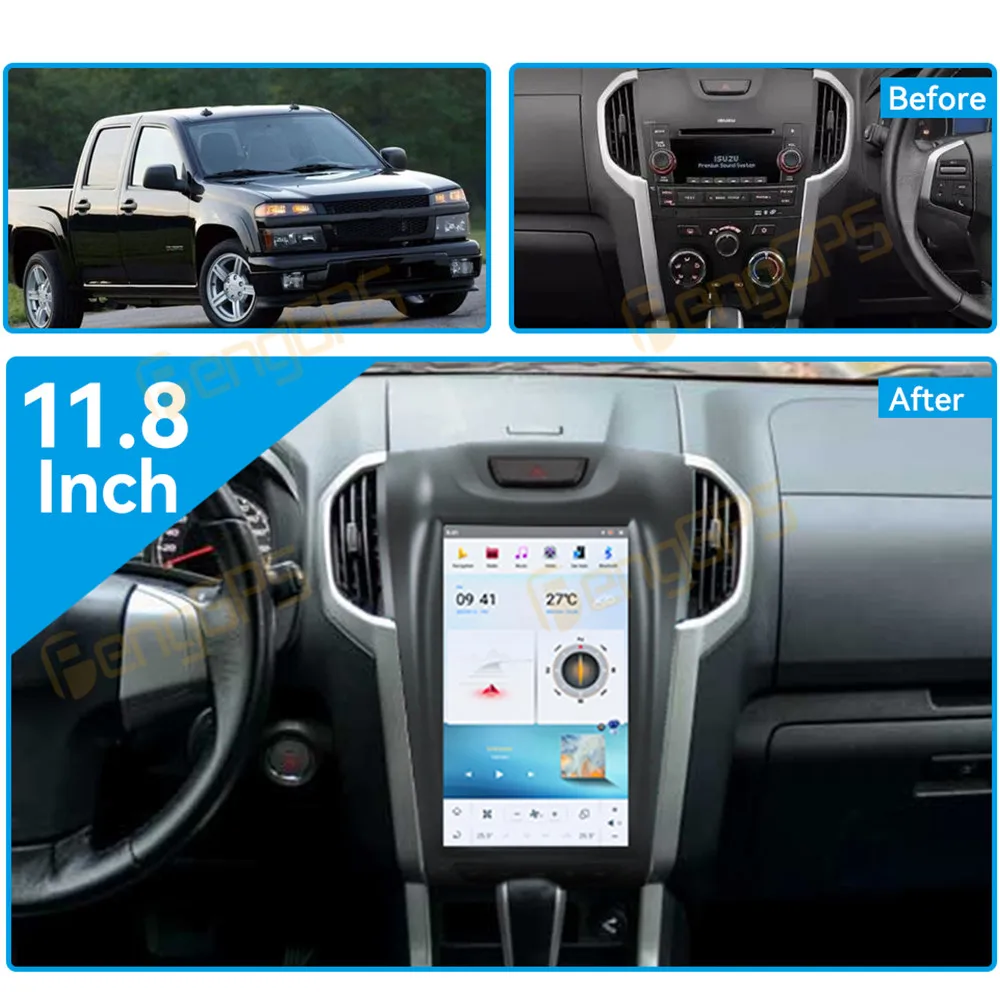 For Isuzu D-MAX Chevrolet S10 2013 - 2017 Android Car Radio 2Din Stereo Receiver Autoradio Multimedia Player GPS Navi Head Unit