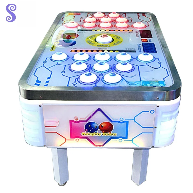 Münzbetriebene Unterhaltungsausrüstung für den Innenbereich, freche Bohnen, Schlaghammer, Spiel, Arcade-Maschinenbrett mit Drähten, Kabel-Display, DIY-Kit, 12 V