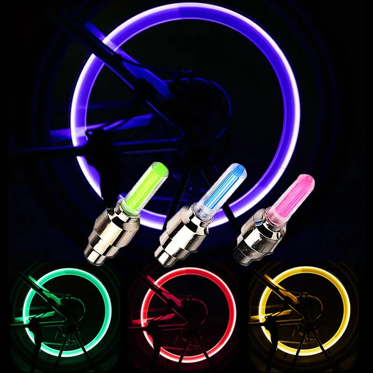 AliExpress DUTRIEUX Bicycle valve light vibration self sensing children's Cycling Safety for Night valve cap neon light