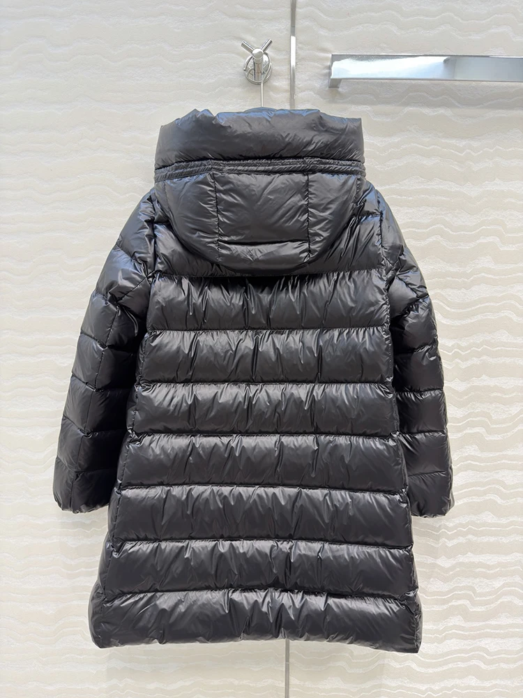 خريف شتاء نمط جديد مقنعين هود سستة البندول نمط طويل أسفل سترة امرأة بيضاء موضة الدفء أسفل سترة