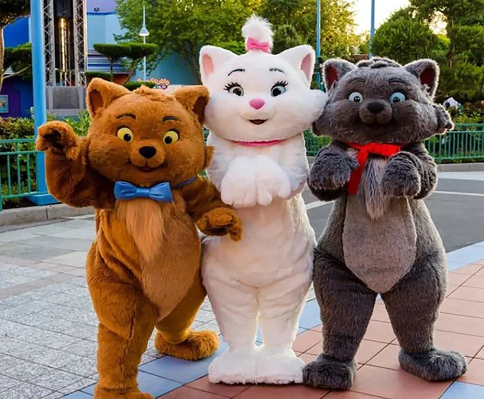 Hoge Kwaliteit Zwart Wit Kat Cartoon Mascotte Podium Performance Rekwisieten Anime Decor Kostuums Mascotte - afbeelding 2