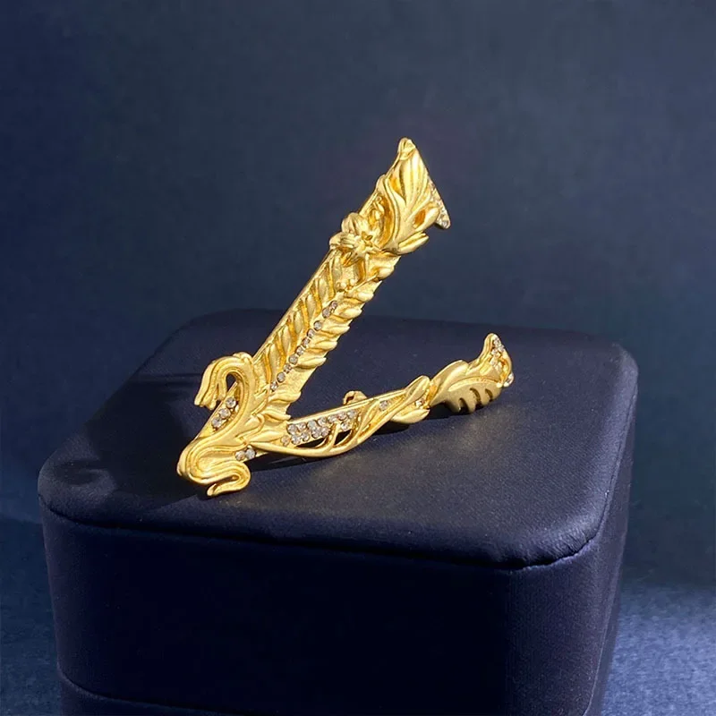 Broche en forme de V Ă motif de blĂ©, luxueuse broche en cristal sculptĂ© avec strass pour femmes et filles, cadeau de fĂȘte