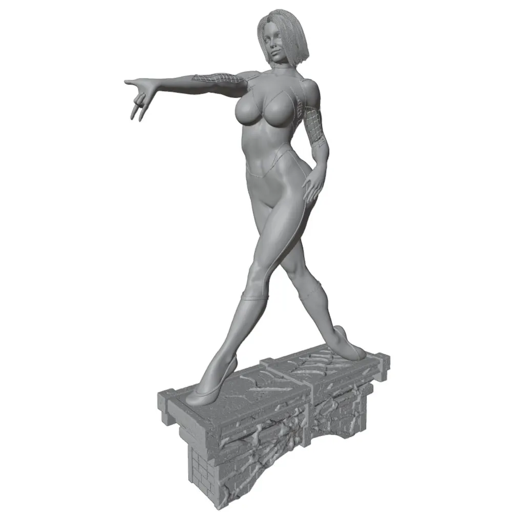 1/24--1/8 Movie Character Model Girl Resin Model Kits 3D Printed Gray Model Figurine DIY Doll Model Unassembled And Unpainted