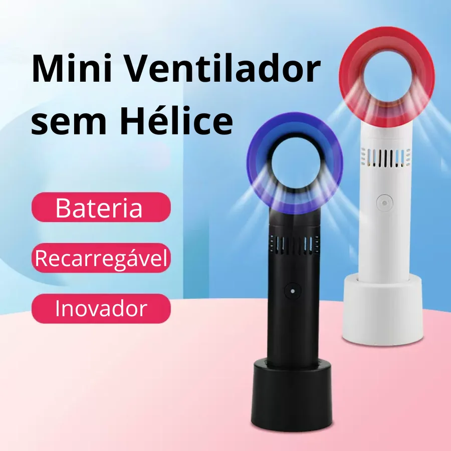 Mini Helice-free Portable Rechargeable Battery Power Hand Fan Charge Anywhere Fast Shipping