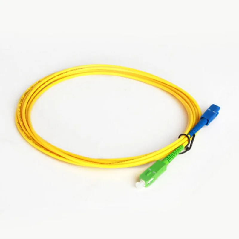 Cable de Puente de Fibra óptica SC/APC-SC/UPC-SM 2mm/3mm, Parche de Extensión de Modo único, 10 Unids/Lote, Envío Gratis