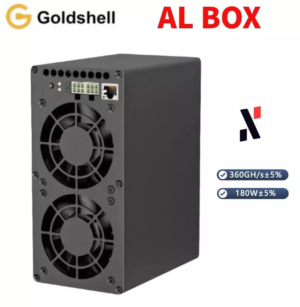 

Лидер продаж 2024, Goldshell коробка AL 360G 180W, ALEPHIUM Miner Blake3 ALPH